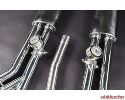 Capristo Exhaust Triple Tip Valved Exhaust w/ 250 Cell Sport Cat Downpipes Jeep Wrangler 4xe - 02JE12003002