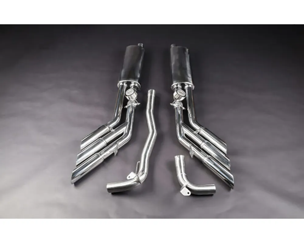 Capristo Exhaust Triple Tip Valved Exhaust w/ 250 Cell Sport Cat Downpipes Jeep Wrangler 4xe - 02JE12003002