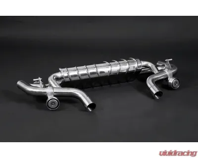 Capristo Exhaust CES3 Valved Exhaust w/ Mid-Pipes Mercedes-Benz AMG SLS Black Series - 02MB03303001BLK