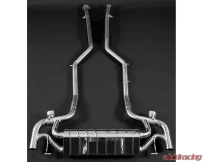 Capristo Exhaust CES3 Valved Exhaust w/ Mid-Pipes Mercedes-Benz AMG SLS Black Series - 02MB03303001BLK
