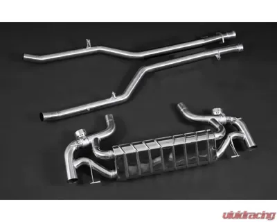 Capristo Exhaust CES3 Valved Exhaust w/ Mid-Pipes Mercedes-Benz AMG SLS Black Series - 02MB03303001BLK
