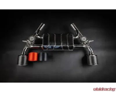 Capristo Exhaust Valved Exhaust System for 2023-2024 Nissan Z RZ34 with Carbon Red Tips - 02NI13603001-CR