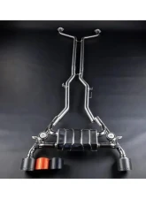 Capristo Exhaust Valved Exhaust System for 2023-2024 Nissan Z RZ34 with Carbon Red Tips                                     - 02NI13603001-CR - Image 6