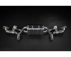 Capristo Exhaust OE Tips Valved Mufler Porsche 718 GT4RS