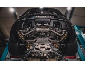 Capristo Exhaust OPF Replacement 100 Cell Valve Muffler & Performance Headers Set w/ Wicrom Tips Porsche 718 GT4RS