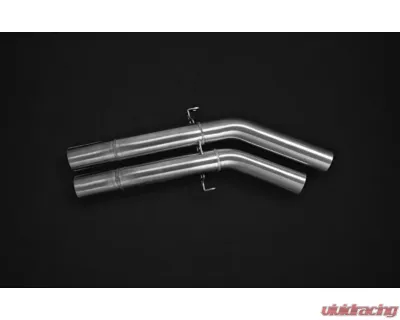 Capristo Exhaust OE Actuators Valved Exhaust w/ Middle Silencer Race & Carbon Black Tips Porsche 536 Cayenne Turbo | Turbo E-Hybrid | GTS 2019+ - 02PO07703037-B