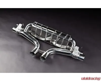 Capristo Exhaust OE Actuators Valved Exhaust w/ Middle Silencer Race & Carbon Black Tips Porsche 536 Cayenne Turbo | Turbo E-Hybrid | GTS 2019+ - 02PO07703037-B