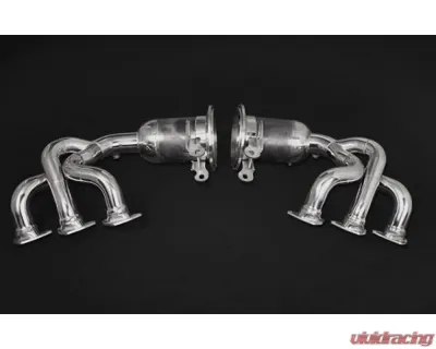 Capristo Exhaust OE Muffler Cat/OPF Replacement 250 Cell Headers Porsche 992 GT3 | GT3 RS - 02PO08605013