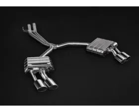 Capristo Exhaust Valved System with Mid-Pipes - Stainless Steel Tips for Audi S4/S5 (B9/F5)