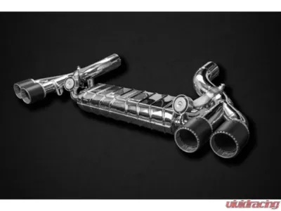 Capristo Exhaust Valved Exhaust with PreSilencer Spare Pipes & Wicrom Tips(CES3) - 02BM03803027-B