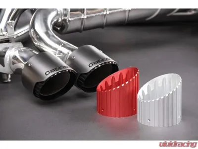 Capristo Exhaust ECE Valved Exhaust, Middle Silencer Spare & Wicrom Tips (OE Actuators) - 02BM07403025-R