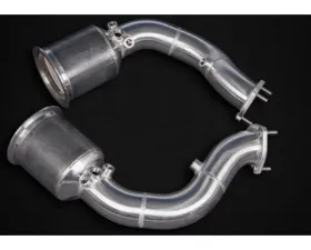Capristo Exhaust Downpipes with Sport Cats for Porsche Cayenne V8TT 2024+