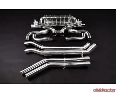 Capristo Exhaust OEM Tips Valved Exhaust w/ Middle Silencer Spare Audi SQ8 2020-2023 - 02AU11903016SQ