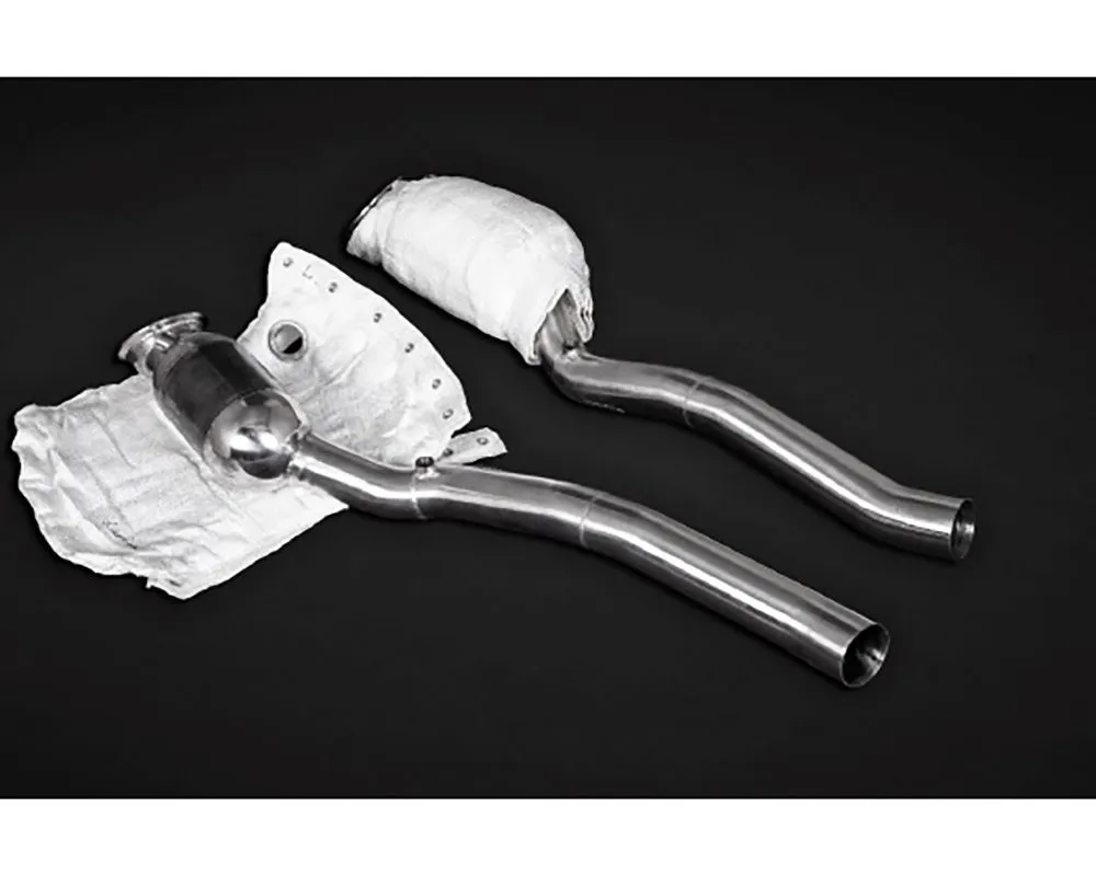Capristo Exhaust OPF 100 Cell Sport Cat Downpies w/ Heat Blankets Ferrari 812 2021+ - 02FE03703013