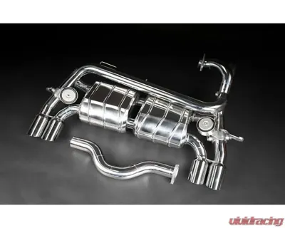 Capristo Exhaust X-Pipe Valve Exhaust w/ Cat Race CES3 Ferrari 328 GTB | GTS 1985-1989 - 02FE05803007