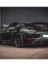 Capristo Exhaust PSE Valved Muffler w/ Black Slanted Wicrom Tips Porsche 718 GT4RS                                     - 02PO01003031-B - Image 7