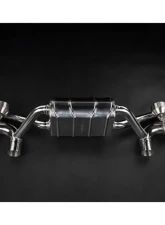 Capristo Exhaust Valve Muffler, 100 Cell OPF Replacement & Performance Header Set w/ Black Wicrom Tips Porsche 718 GT4RS                                     - 02PO01003036-B - Image 4