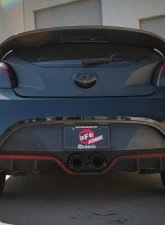 Takeda 2-1/2" - 3" 304 Stainless Catback Exhaust System w/ Black Tips Hyundai Veloster L4 1.6L 2013-2017                                     - 49-37018-B - Image 5