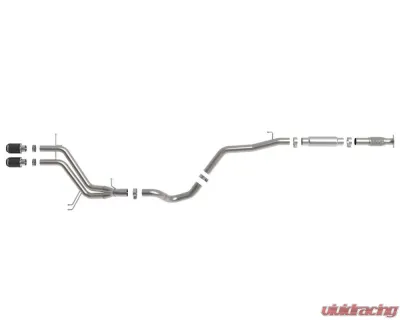 Takeda 2-1/2" - 3" 304 Stainless Catback Exhaust System w/ Carbon Fiber Tips Hyundai Veloster L4 1.6L 2013-2017 - 49-37018-C