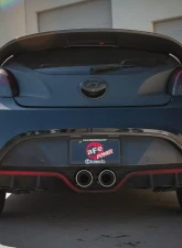 Takeda 2-1/2" - 3" 304 Stainless Catback Exhaust System w/ Polished Tips Hyundai Veloster L4 1.6L 2013-2017                                     - 49-37018-P - Image 4