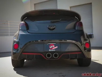 Takeda 2-1/2" - 3" 304 Stainless Catback Exhaust System w/ Polished Tips Hyundai Veloster L4 1.6L 2013-2017 - 49-37018-P