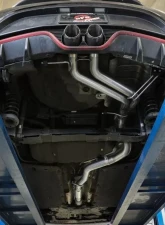 Takeda 2-1/2" - 3" 304 Stainless Catback Exhaust System w/ Polished Tips Hyundai Veloster L4 1.6L 2013-2017                                     - 49-37018-P - Image 5