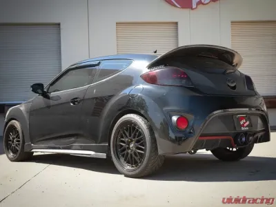 Takeda 2-1/2" 304 Stainless Axle-Back Exhaust System w/ Blue Flame Tips Hyundai Veloster L4 1.6L 2013-2017 - 49-37019-L