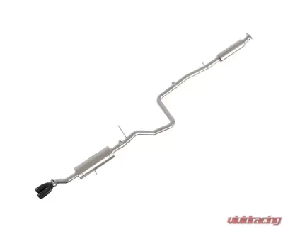 Takeda 2.25" 304 Stainless Catback Exhaust System w/ Black Tip Ford Fiesta L4 1.6L 2014-2019 - 49-33134-B