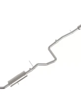 Takeda 2.25" 304 Stainless Catback Exhaust System w/ Polished Tip Ford Fiesta L4 1.6L 2014-2019                                     - 49-33134-P - Image 5