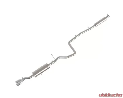 Takeda 2.25" 304 Stainless Catback Exhaust System w/ Polished Tip Ford Fiesta L4 1.6L 2014-2019 - 49-33134-P