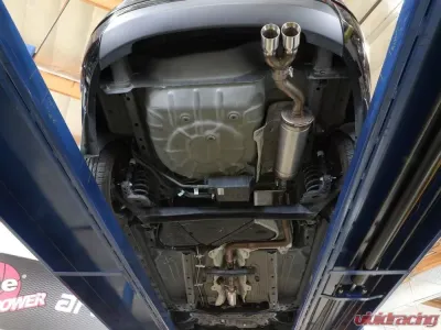 Takeda 2.25" 304 Stainless Catback Exhaust System w/ Polished Tip Ford Fiesta L4 1.6L 2014-2019 - 49-33134-P