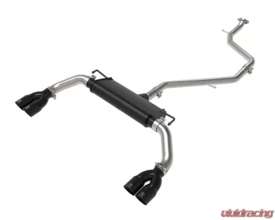 Takeda Stainless Steel Catback Exhaust System w/ Black Tip Lexus UX200 L4 2.0L 2019-2022 - 49-36054-B