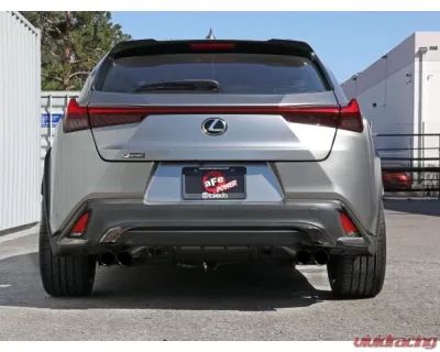 Takeda Stainless Steel Catback Exhaust System w/ Black Tip Lexus UX200 L4 2.0L 2019-2022 - 49-36054-B