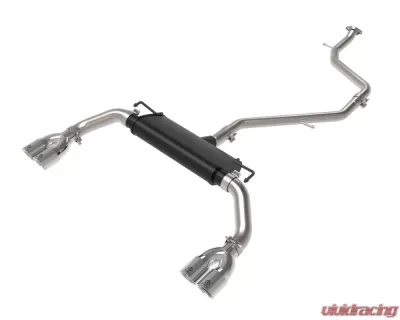 Takeda Stainless Steel Catback Exhaust System w/ Polished Tip Lexus UX200 L4 2.0L 2019-2022 - 49-36054-P