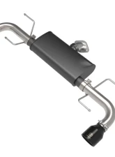 Takeda Takeda 2-1/2" 304 Stainless Steel Axleback Exhaust System with Black Tips Mazda CX-5 L4-2.5/2.5L t 2017-2024                                     - 49-37021-B - Image 5