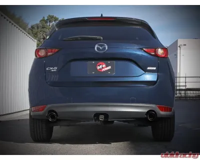 Takeda Takeda 2-1/2" 304 Stainless Steel Axleback Exhaust System with Black Tips Mazda CX-5 L4-2.5/2.5L t 2017-2024 - 49-37021-B