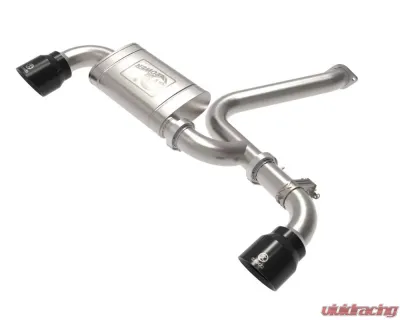 Takeda 3" 304 Stainless Axle-Back Exhaust System w/ Black Tips Hyundai Kona N L4 2.0L (t) 2022-2023 - 49-37032-B