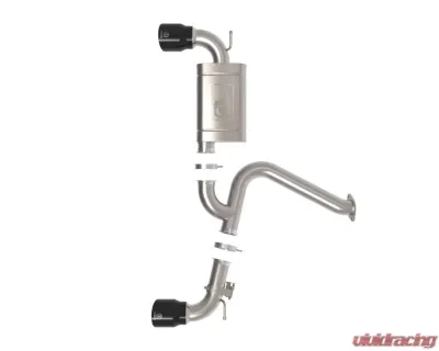 Takeda 3" 304 Stainless Axle-Back Exhaust System w/ Black Tips Hyundai Kona N L4 2.0L (t) 2022-2023 - 49-37032-B