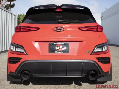 Takeda 3" 304 Stainless Axle-Back Exhaust System w/ Black Tips Hyundai Kona N L4 2.0L (t) 2022-2023 - 49-37032-B