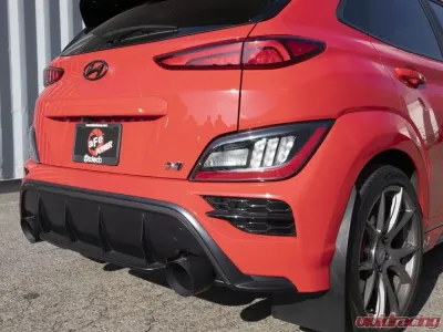 Takeda 3" 304 Stainless Axle-Back Exhaust System w/ Black Tips Hyundai Kona N L4 2.0L (t) 2022-2023 - 49-37032-B