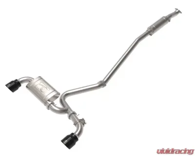 Takeda 3" 304 Stainless Catback Exhaust System w/ Black Tips Hyundai Kona N L4 2.0L (t) 2022-2023 - 49-37033-B