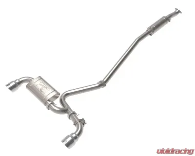 Takeda 3" 304 Stainless Catback Exhaust System w/ Polished Tips Hyundai Kona N L4 2.0L (t) 2022-2023 - 49-37033-P