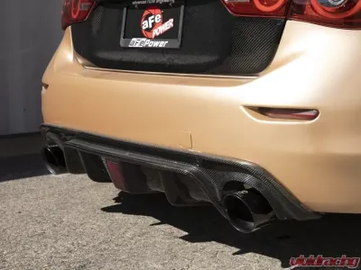 Takeda 2.5" 304 Stainless Catback Exhaust System w/ Black Tips Infiniti Q50 V6 3.7L 2014-2015 - 49-36136-B