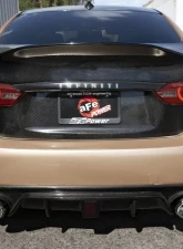 Takeda 2.5" 304 Stainless Catback Exhaust System w/ Carbon Fiber Tips Infiniti Q50 V6 3.7L 2014-2015                                     - 49-36136-C - Image 3