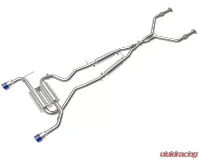 Takeda 2.5" 304 Stainless Catback Exhaust System w/ Blue Flame Tips Infiniti Q50 V6 3.7L 2014-2015 - 49-36136-L