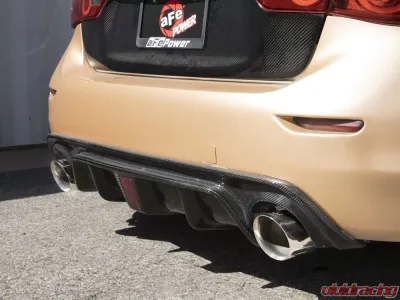 Takeda 2.5" 304 Stainless Catback Exhaust System w/ Polished Tips Infiniti Q50 V6 3.7L 2014-2015 - 49-36136-P