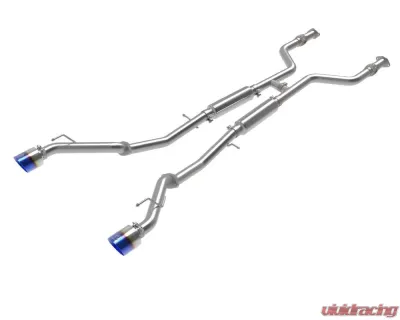 Takeda 2-1/2" 304 Stainless Steel Catback Exhaust System with Blue Flame Tips Nissan Z Gas V6-3.0L tt 2023-2024 - 49-36138-L