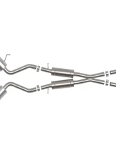 Takeda 2.5" 304 Stainless Catback Exhaust System w/ Blue Flame Tips Nissan 370Z V6 3.7L 2009-2020                                     - 49-36139-L - Image 2