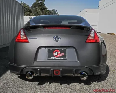 Takeda 2.5" 304 Stainless Catback Exhaust System w/ Blue Flame Tips Nissan 370Z V6 3.7L 2009-2020 - 49-36139-L
