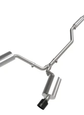 Takeda 2.5" - 2.25" 304 Stainless Catback Exhaust System w/ Black Tips Acura TSX L4 2.4L 2009-2014                                     - 49-36629-B - Image 4